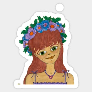 Willow, Flower Girl Sticker